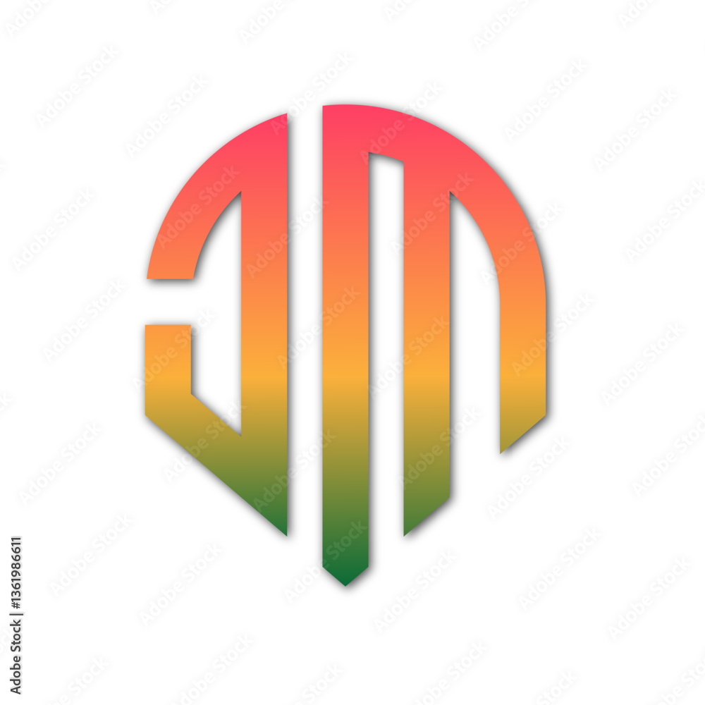 Web line modern color full logo design Web line modern color full logo design