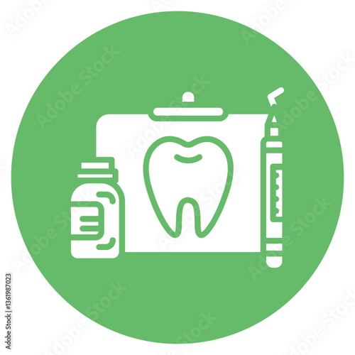 Oral Health Education Vector Icon