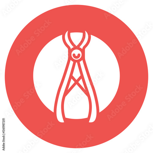 Tooth Extraction Forceps Vector Icon