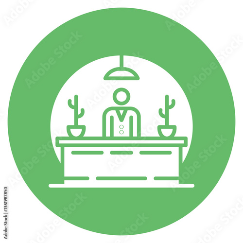Reception Entrance Vector Icon