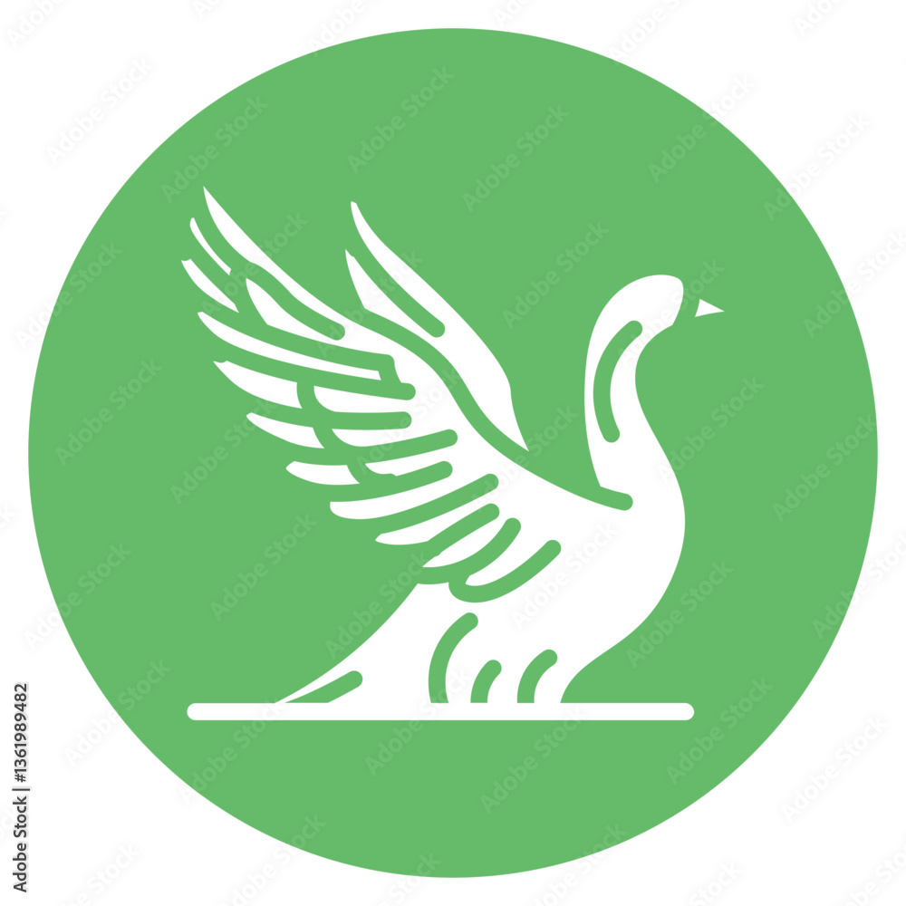 Obraz premium Goose Vector Icon