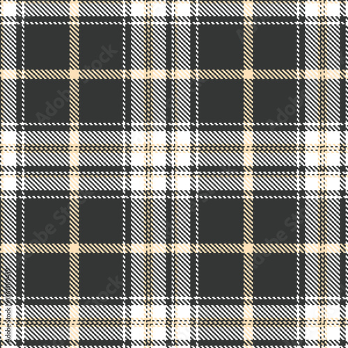 Modern Seamless Tartan in Pale Dark Grey tones Textile Design Variant 2991