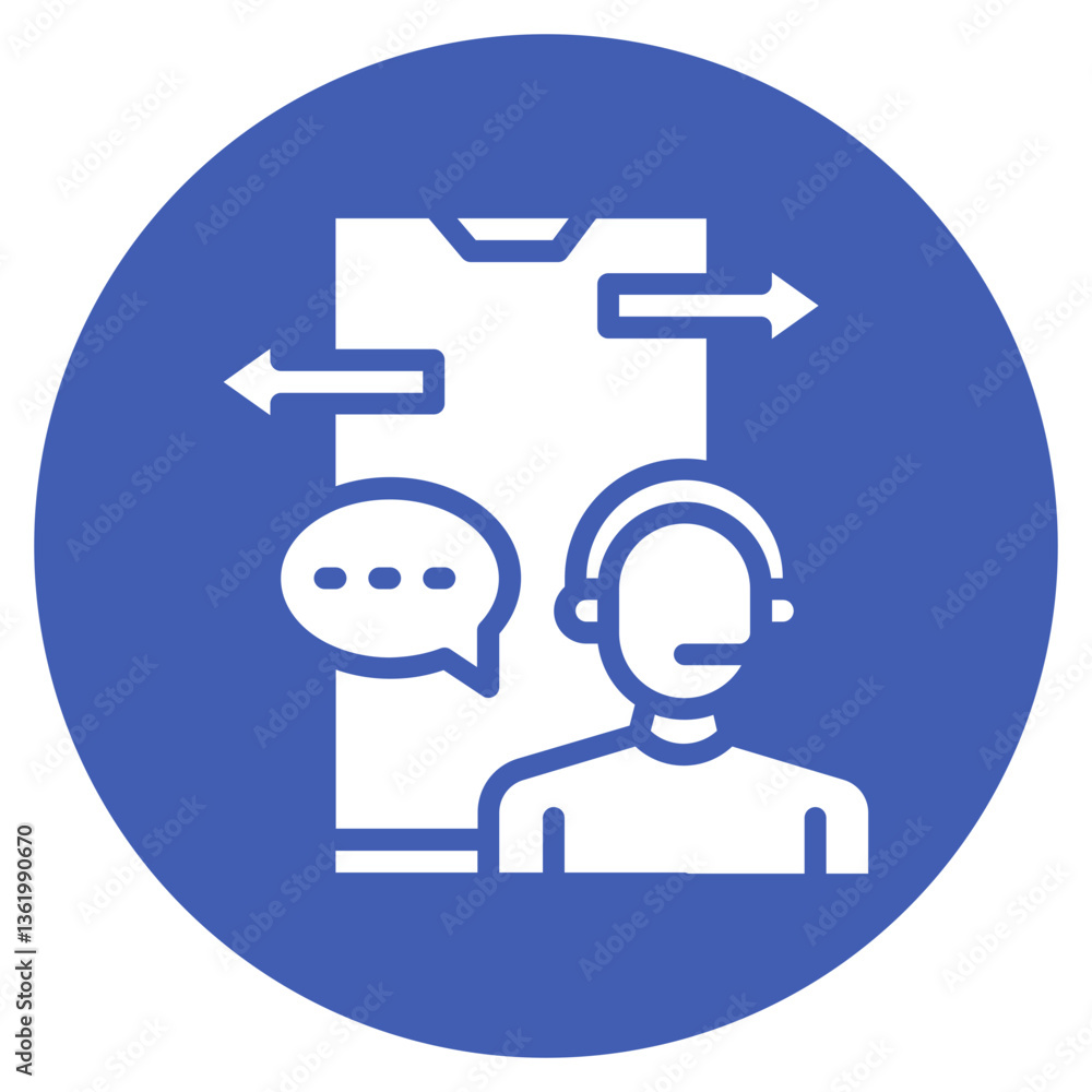 Banking Chat Support Vector Icon Banking Chat Support Vector Icon