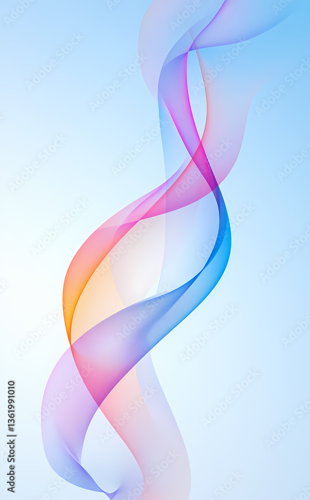 Abstract Colorful Flowing Lines Design Abstract Colorful Flowing Lines Design