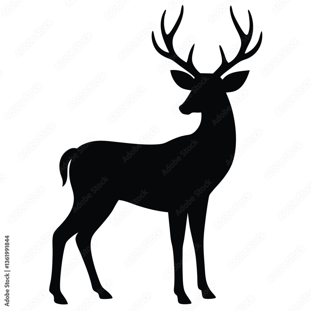 Fototapeta premium deer silhouette vector
