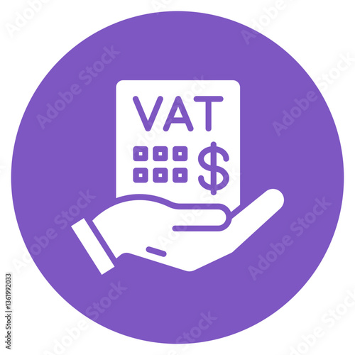 Value Added Tax Vector Icon