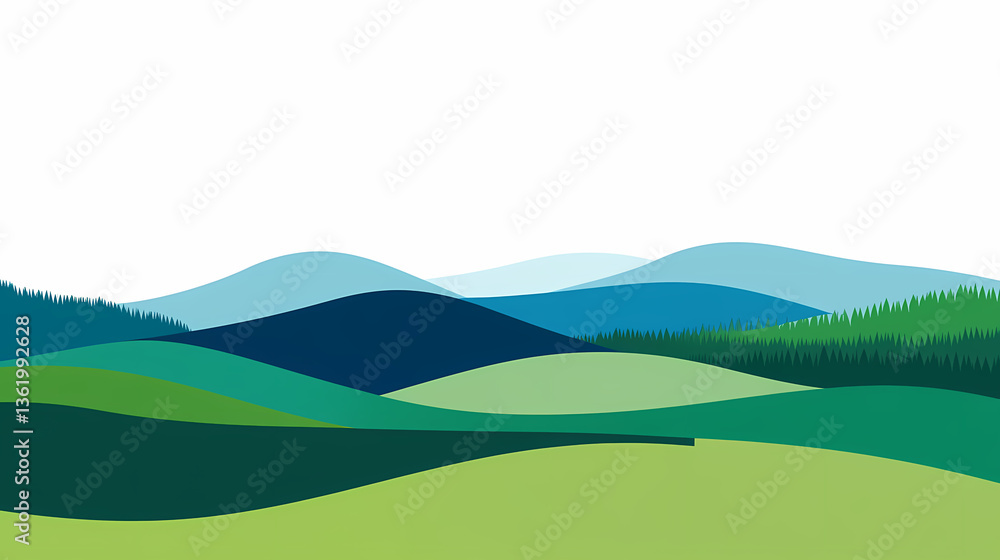 Colorful Mountain Range Landscape Design Colorful Mountain Range Landscape Design