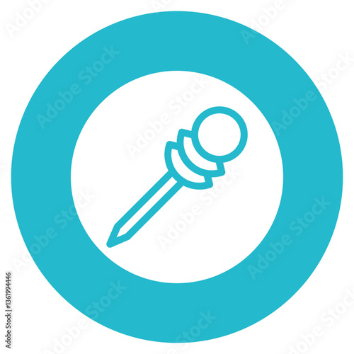 Lapel Pin Vector Icon