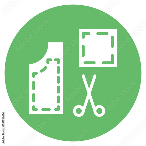 Pattern Cutting Vector Icon