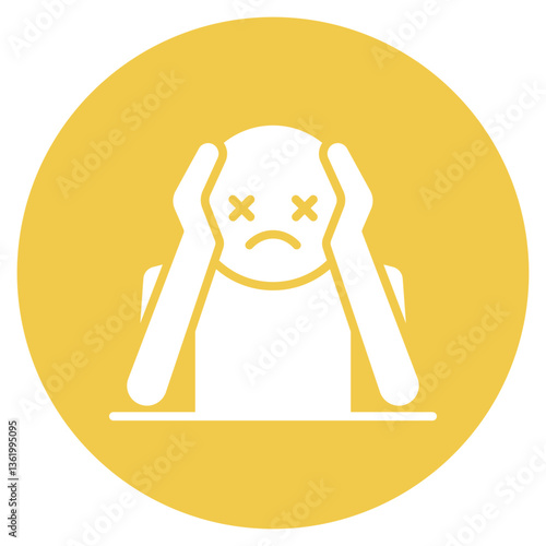 Emotional Burnout Vector Icon