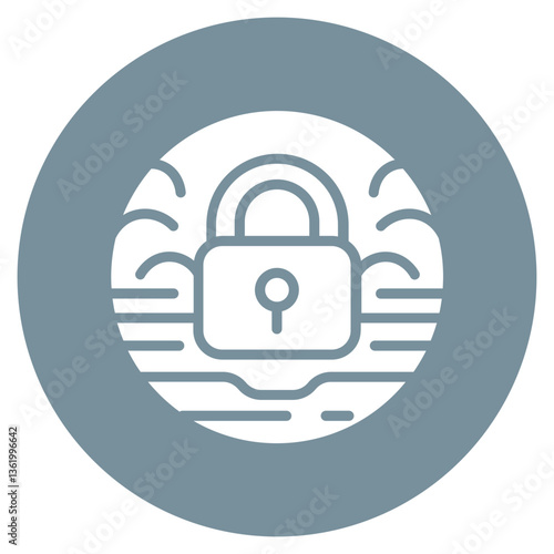 Room Lock Vector Icon