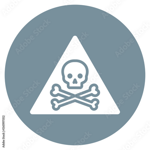 Chemical Hazard Label Vector Icon