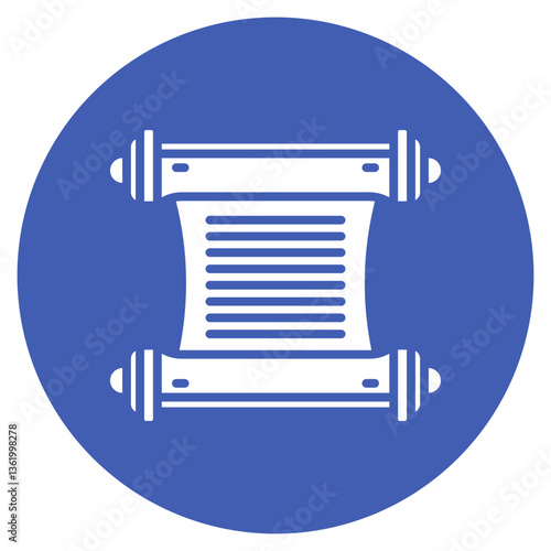 Ancient Scroll Case Vector Icon
