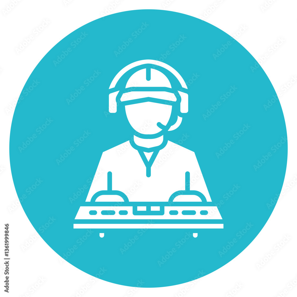 Rig Operator Vector Icon