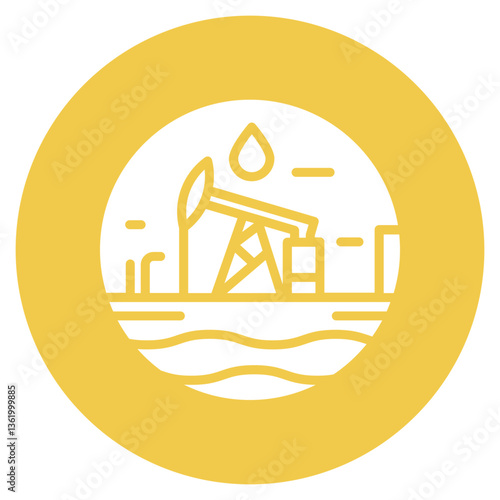 Shale Oil Vector Icon