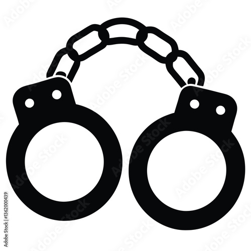 handcuffs isolated on white