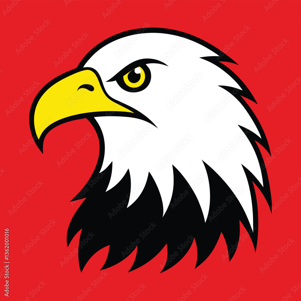 Obraz premium eagle head vector illustration