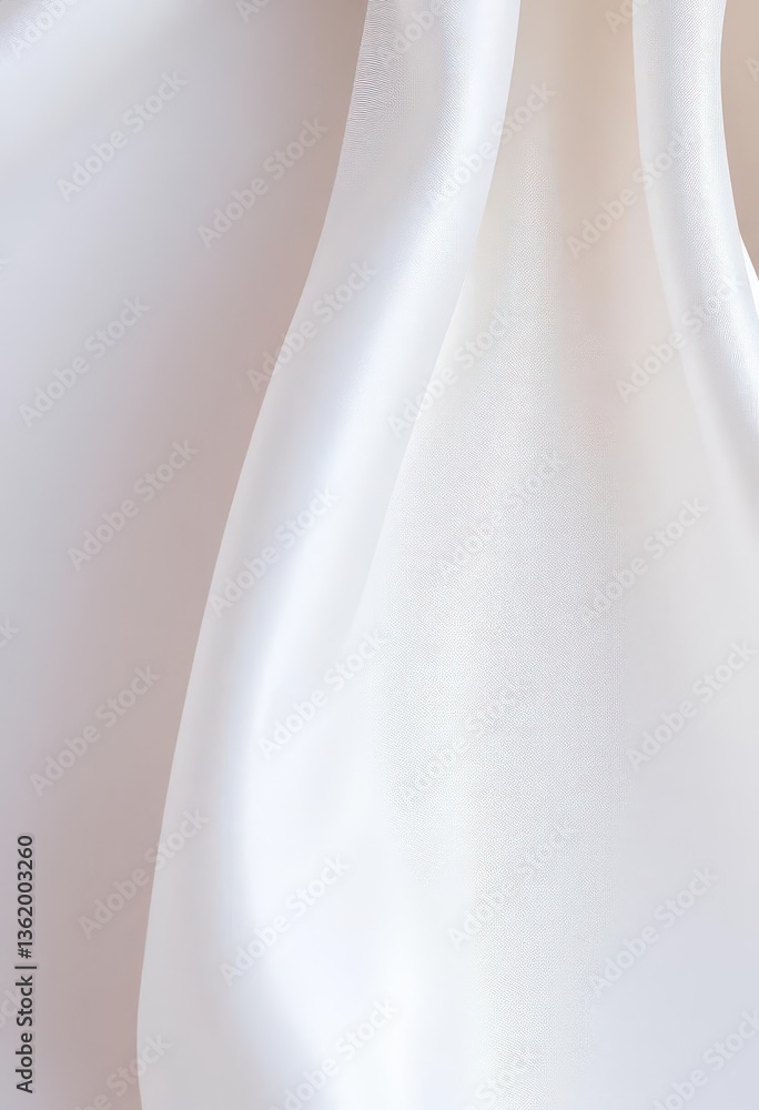 Luxurious white silk fabric, subtly textured with delicate sheen, premium, bridal Luxurious white silk fabric, subtly textured with delicate sheen, premium, bridal