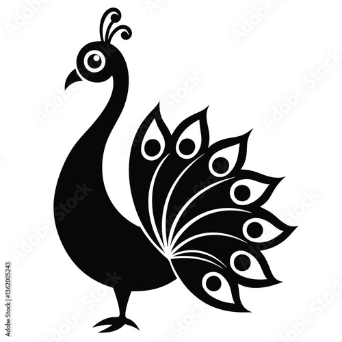 peacock feather vector