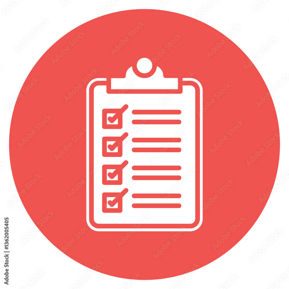 Resolution Checklist Vector Icon