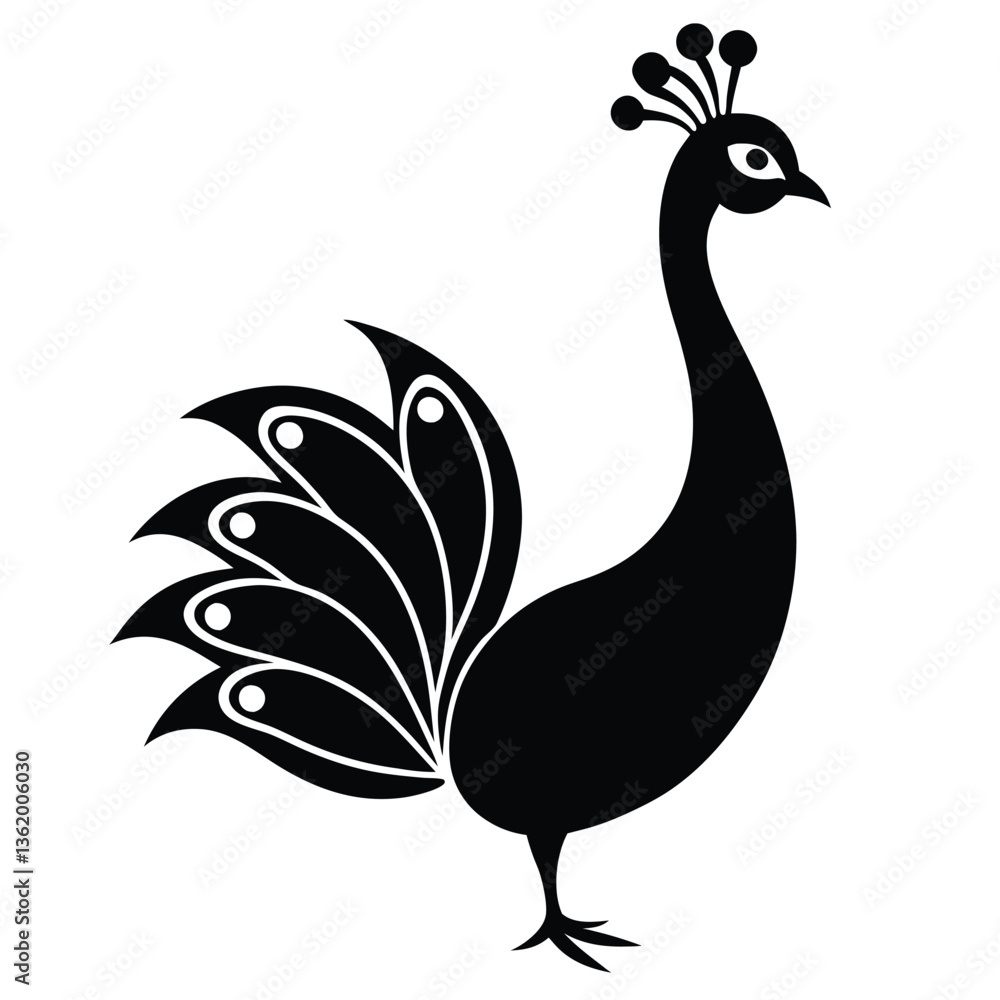 Fototapeta premium peacock vector illustration