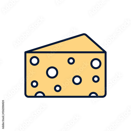 Cheese Vector icon