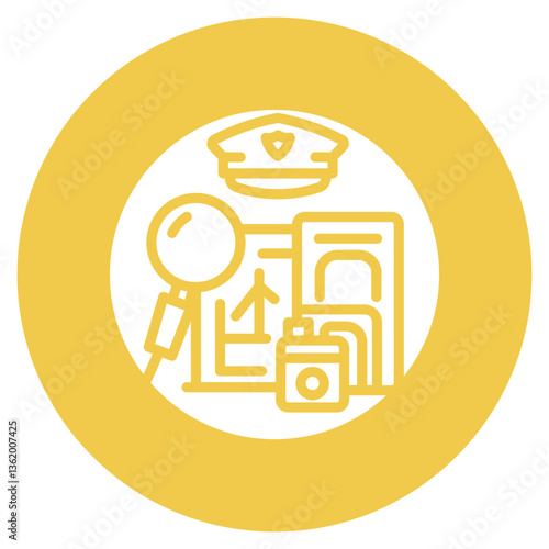Border Control Vector Icon