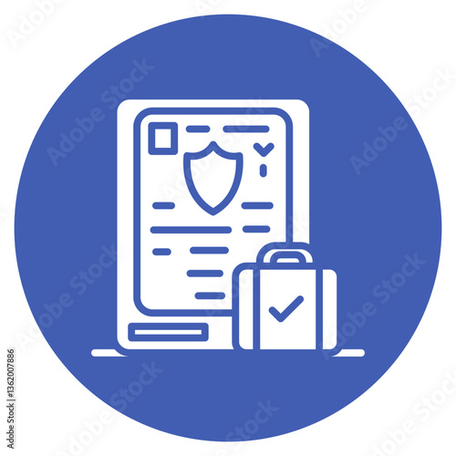 Electronic Travel Authorization Vector Icon
