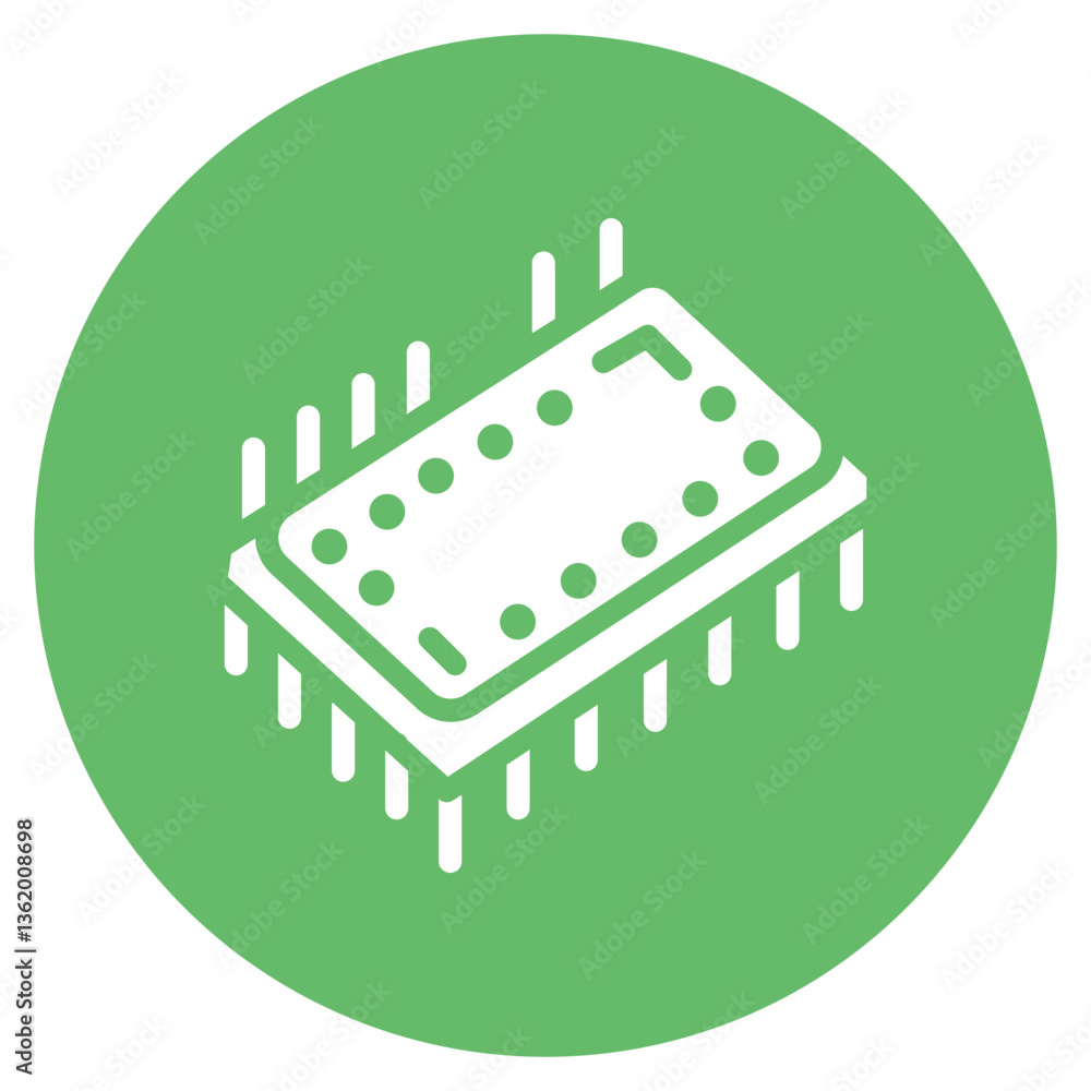Obraz premium Microcontroller Vector Icon