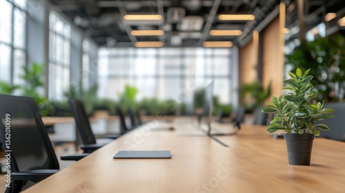 Wallpaper Mural Modern Office Interior Design: A Serene Workspace Torontodigital.ca