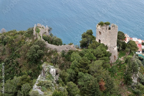Obraz na płótnie Pontone - Torre dello Ziro dal belvedere di Monte Aureo w salonie