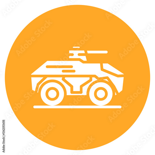 Armored Vehicle Vector Icon