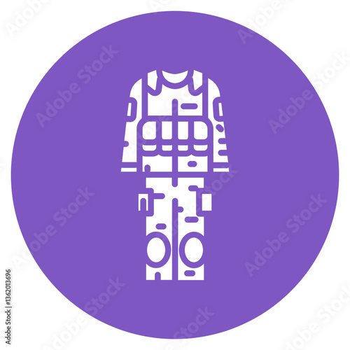 Camouflage Uniform Vector Icon