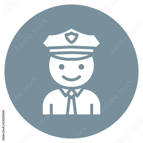 Patrol Officer Vector Icon