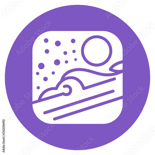 Snow Drift Vector Icon
