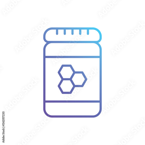 Honey jar Vector icon