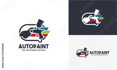 auto paint vector logo