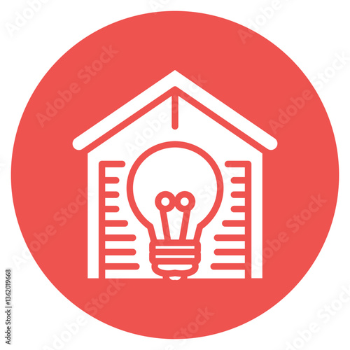 Smart Garage Light Vector Icon
