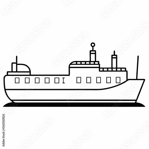 gas tanker ship white background 