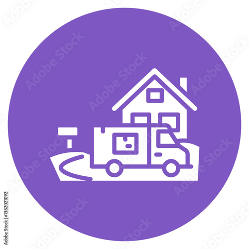 Last Mile Delivery Vector Icon