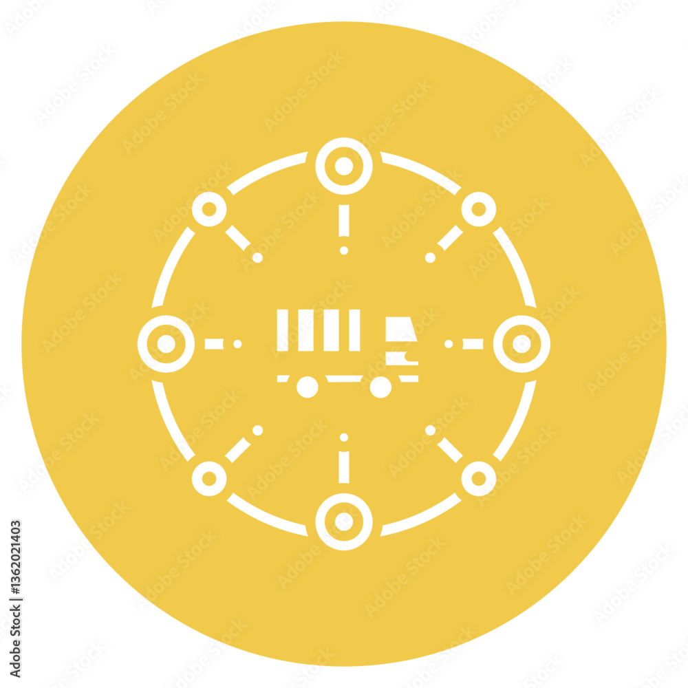 Supply Chain Vector Icon Supply Chain Vector Icon