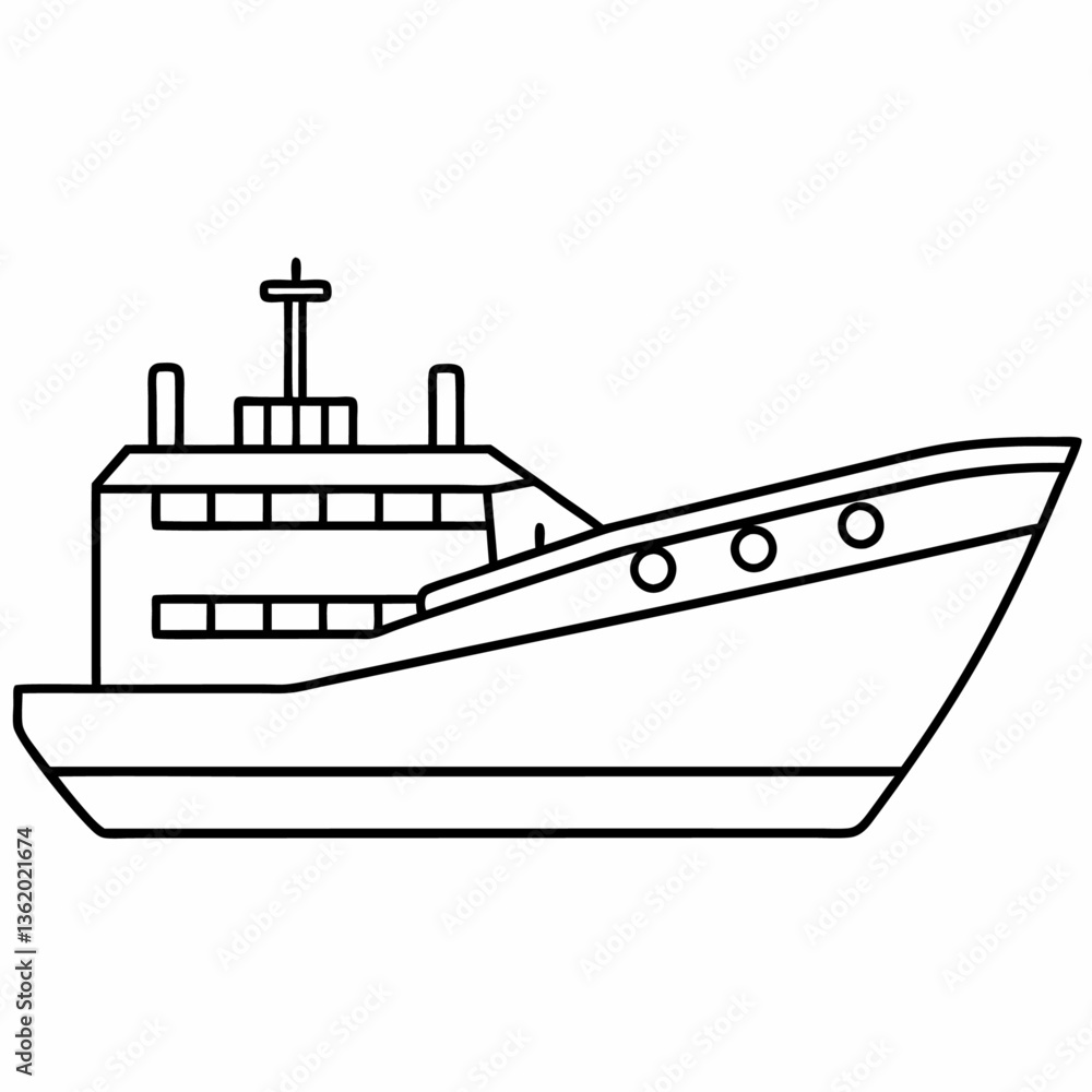 Obraz premium single-tanker-ship--white-background