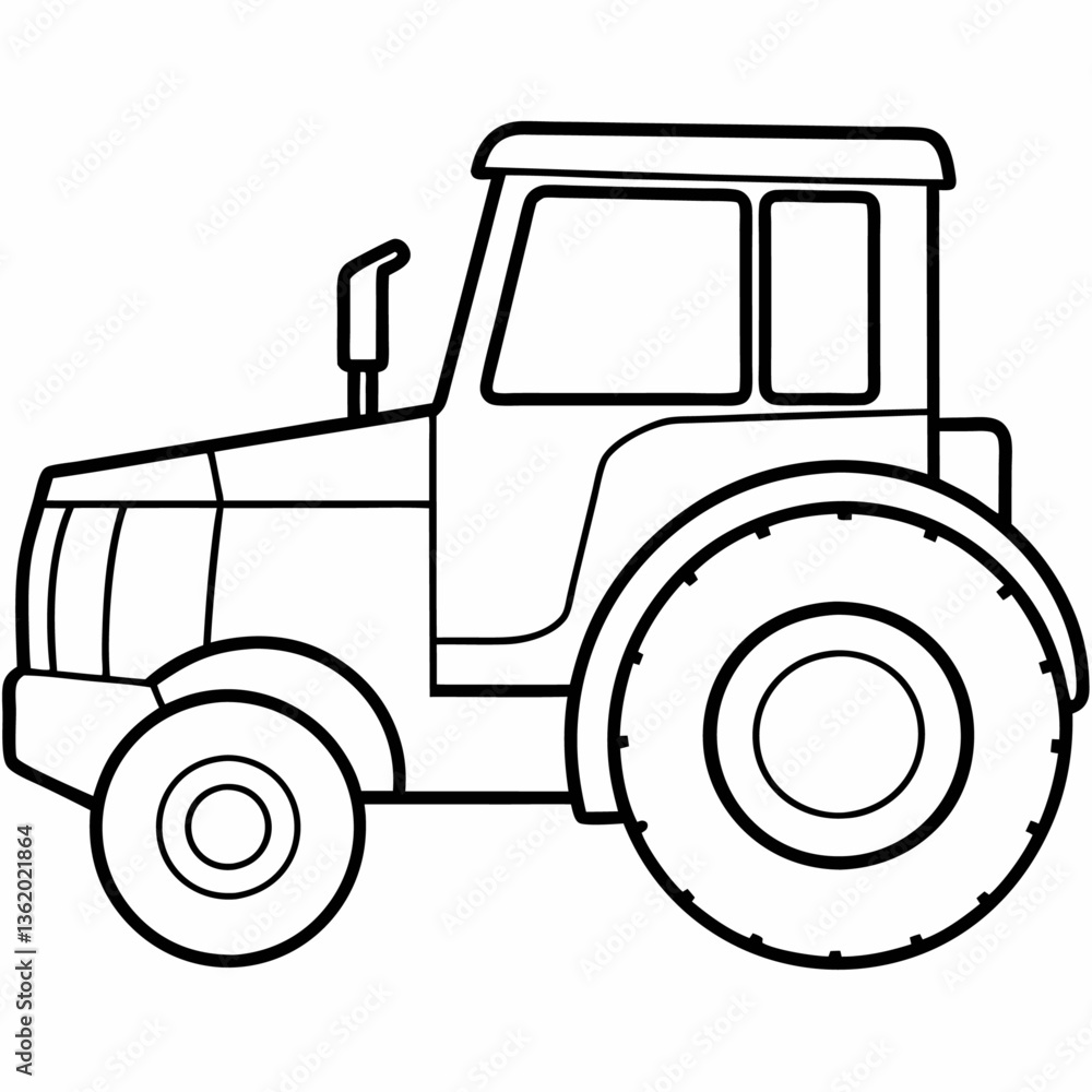 Obraz premium wheel-tractor-scrapers-vehicle--white-background