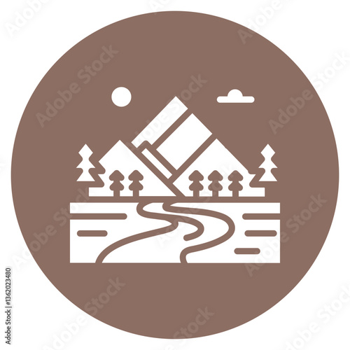 Scenic Overlook Vector Icon