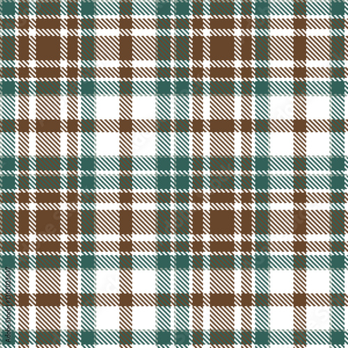 Modern Bright White Seamless Tartan Textile Design Variant 349
