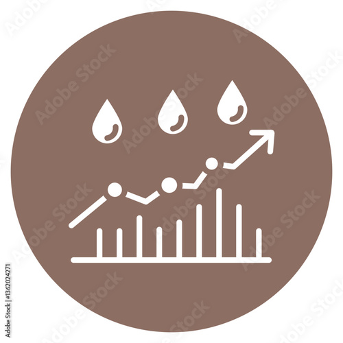 Humidity Rising Vector Icon