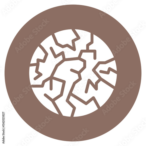 Cracked Earth Vector Icon