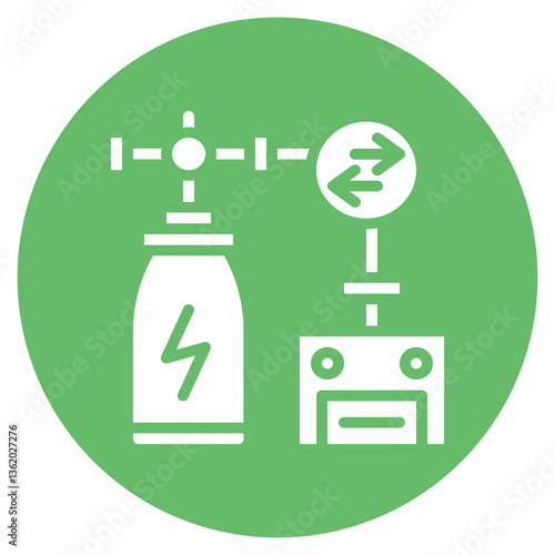 Compressed Air Energy Vector Icon