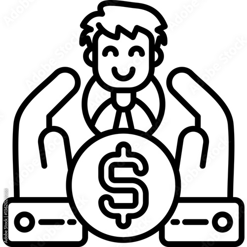 Funds Icon Vector Element