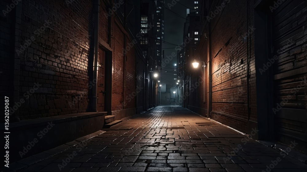 Obraz premium light at the end of the alleyway